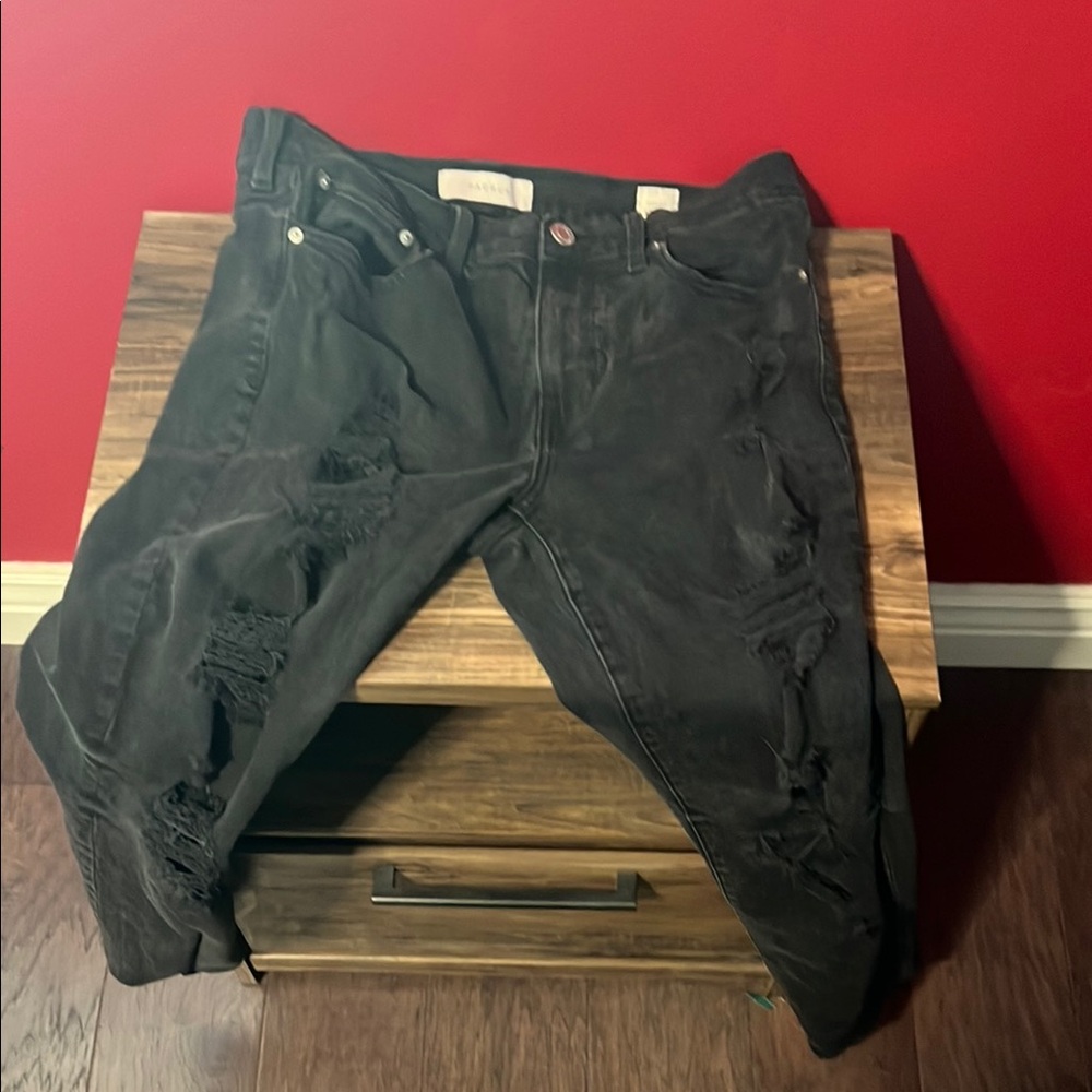 PacSun Black Skinny Distressed Jeans